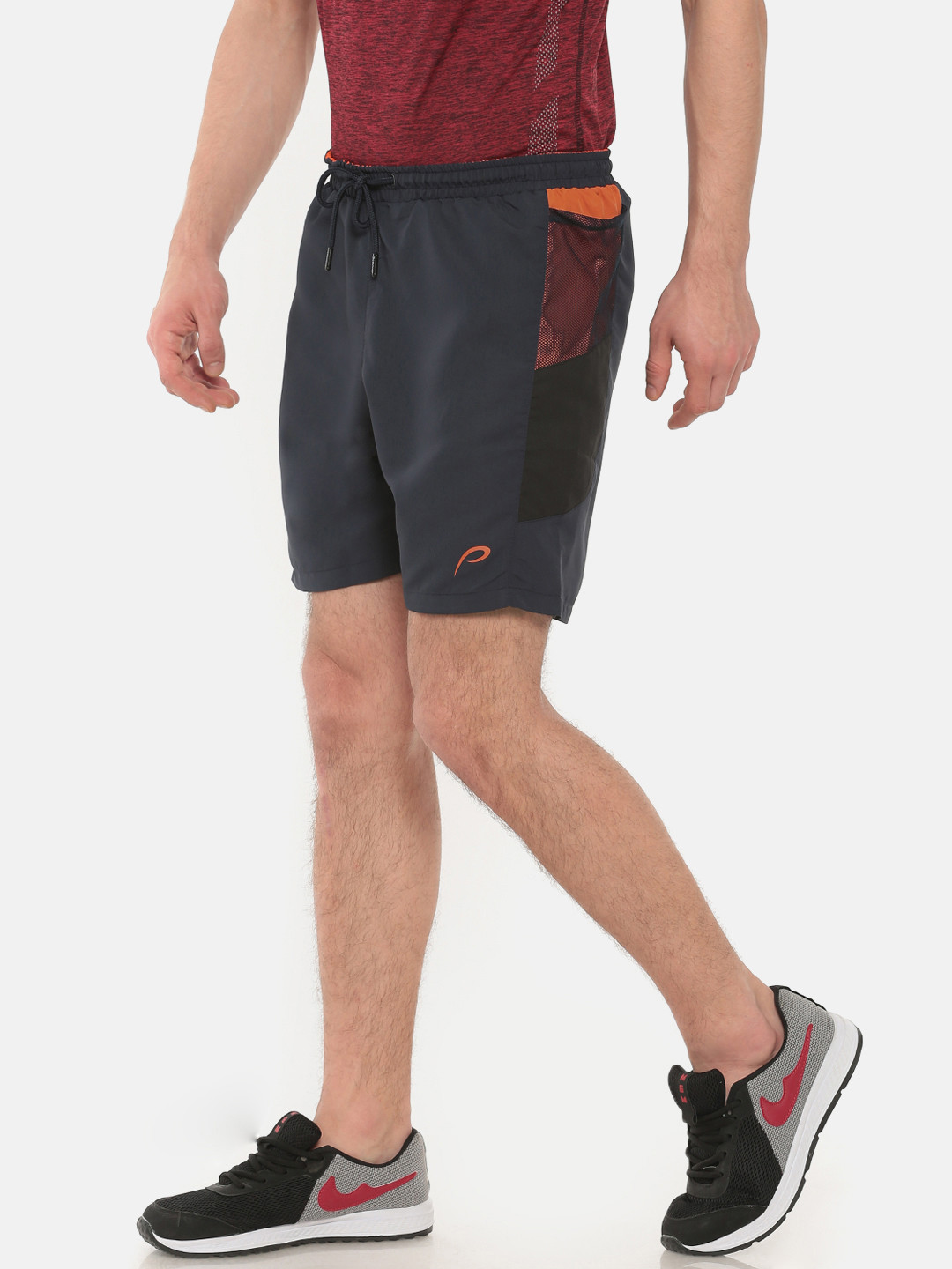 Buy Proline Active Men Navy Blue Solid Regular Fit Sports Shorts