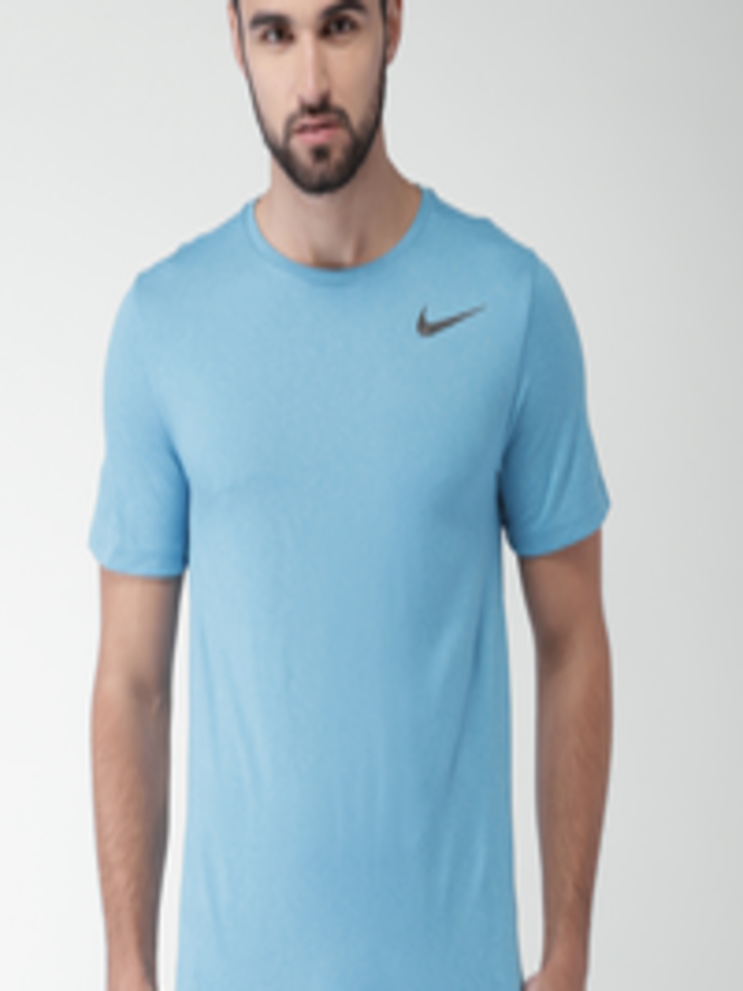 Buy Nike Teal Blue Standard Fit Sports T Shirt - Tshirts for Men ...