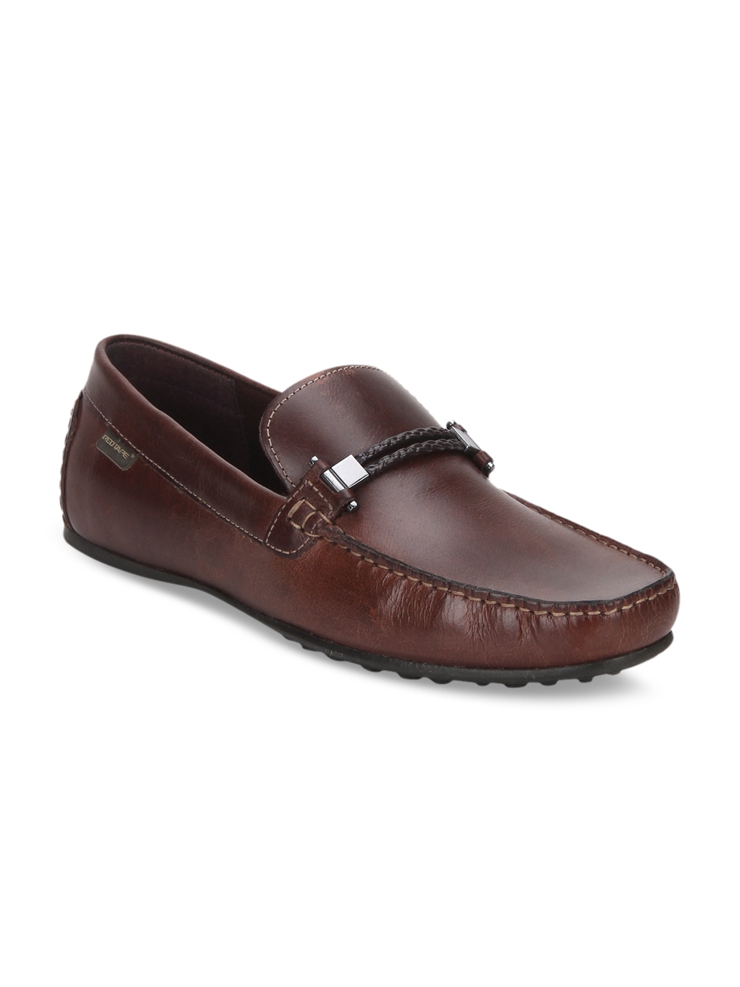 redtape brown loafers
