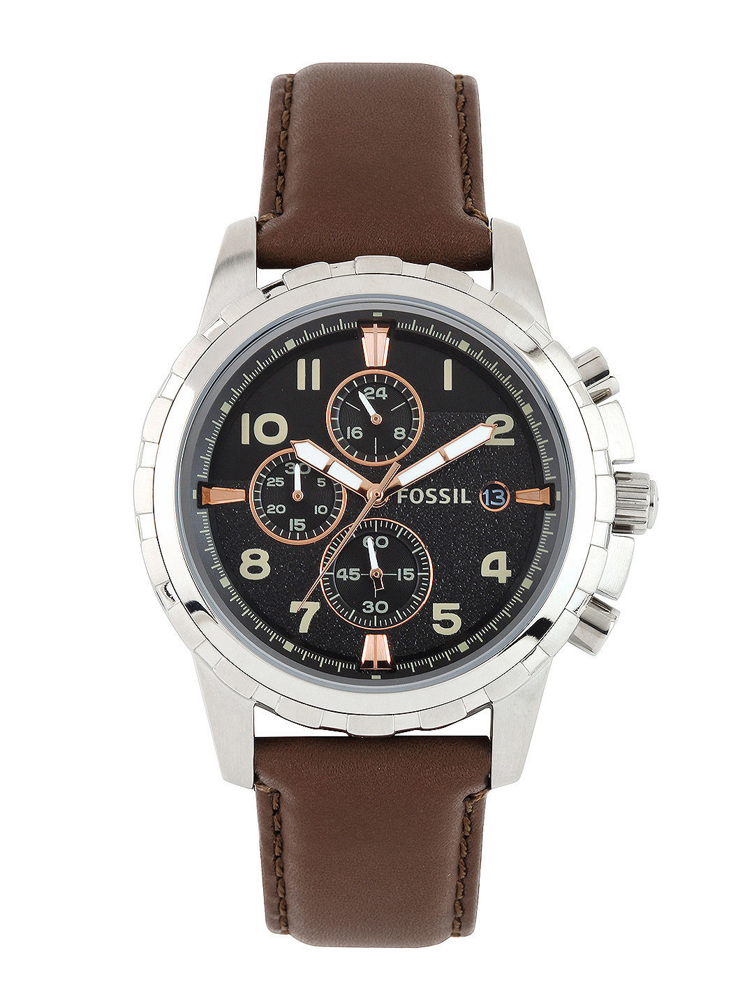 Buy Fossil Men Black Dial Chronograph Watch FS4828I - Watches for Men ...
