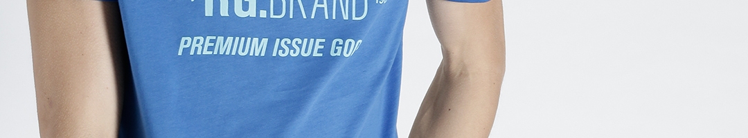 Buy S.Oliver Men Blue Printed Round Neck T Shirt - Tshirts for Men ...