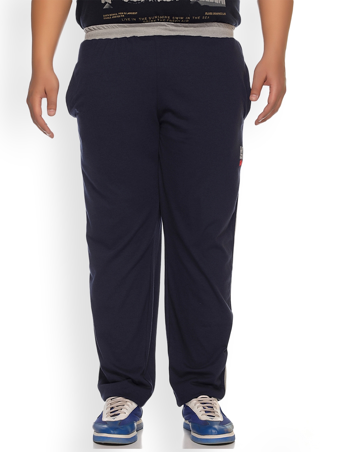mens navy blue track pants