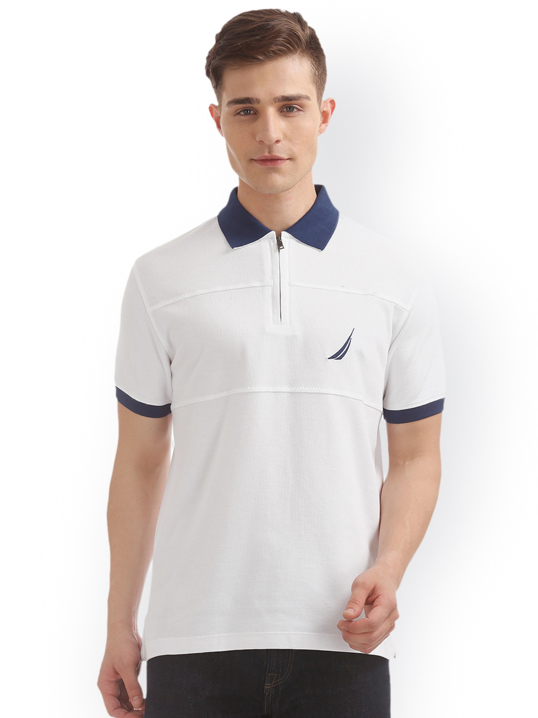 mens nautica white t shirt