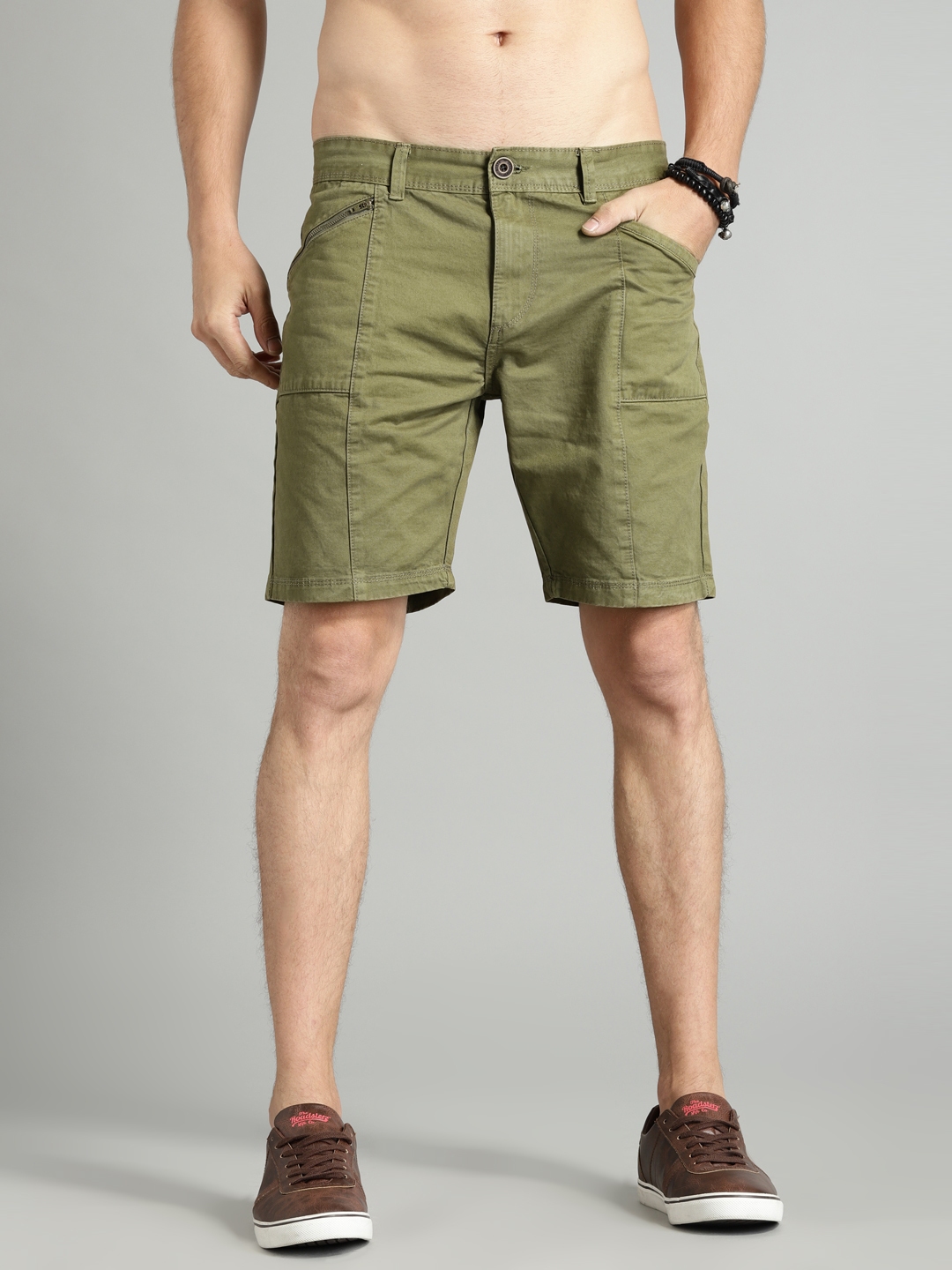 green chino shorts mens