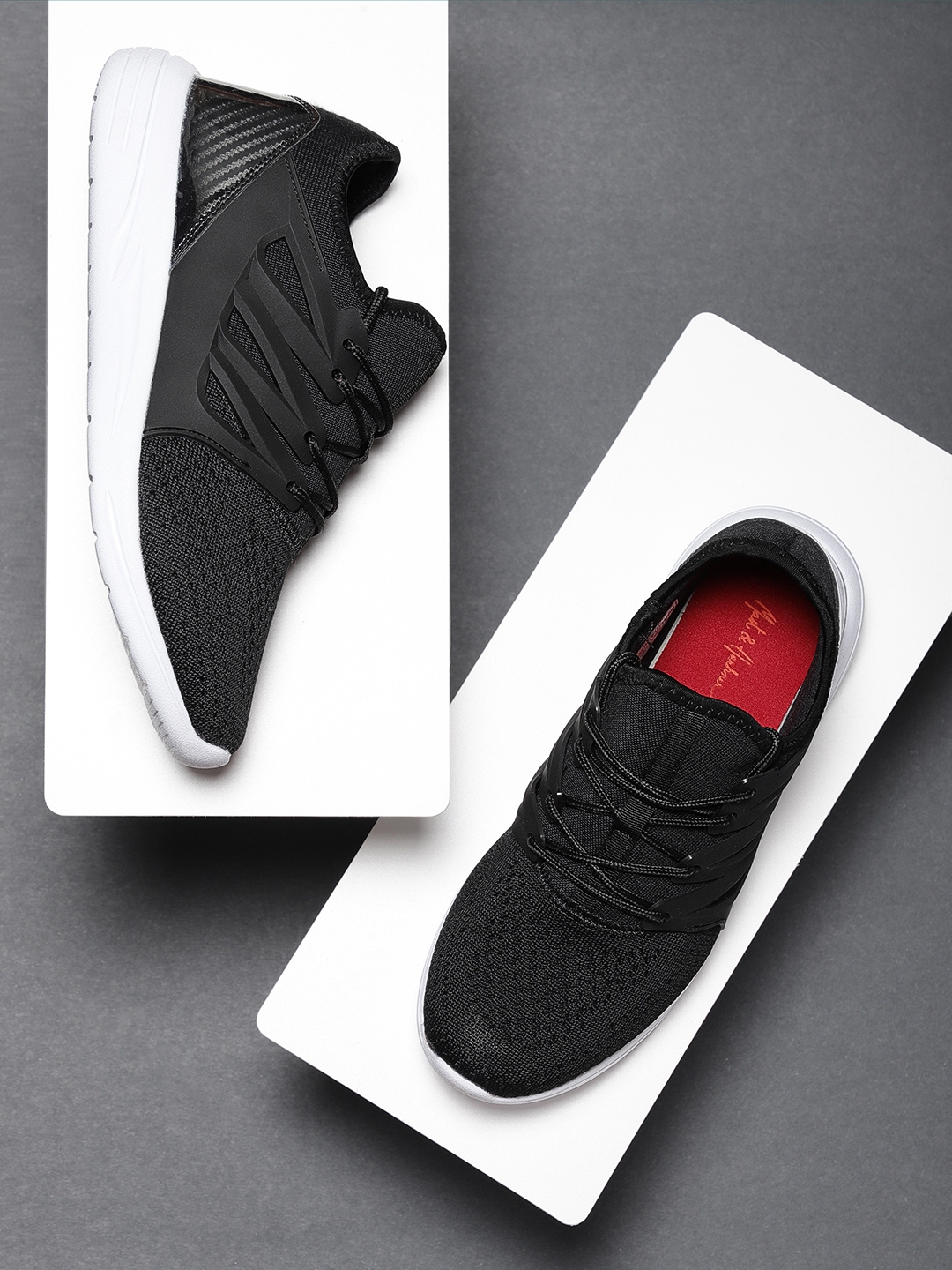 mast and harbour black sneakers