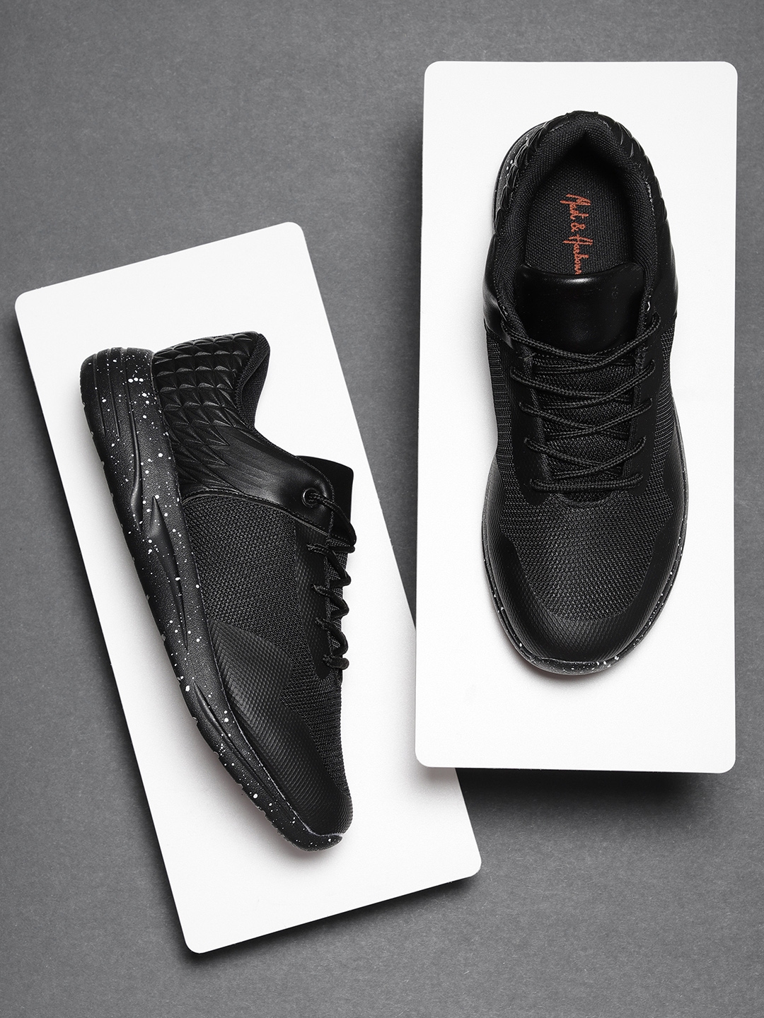 mast and harbour black sneakers