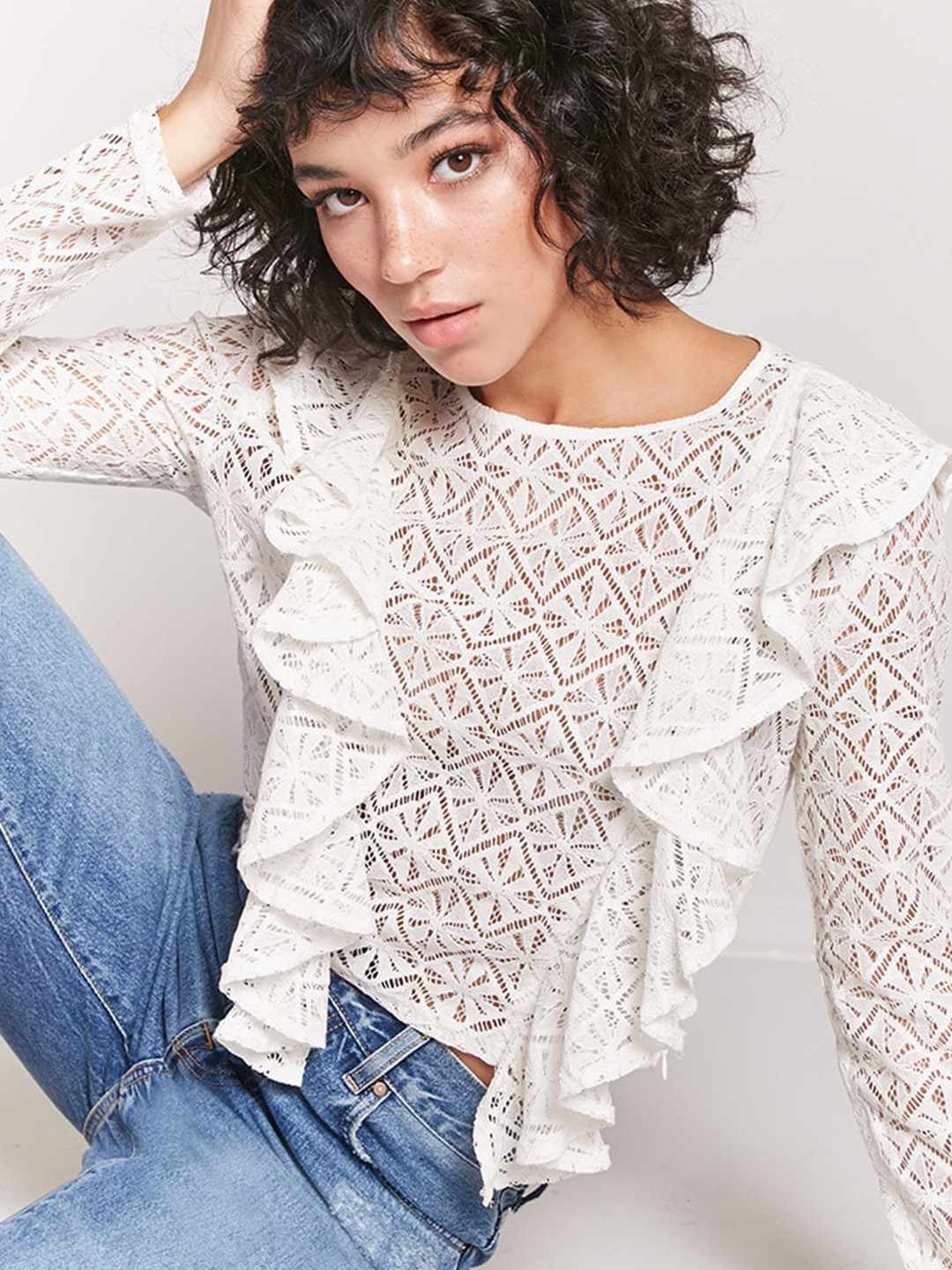 forever 21 white off the shoulder top, image size:1080x1440