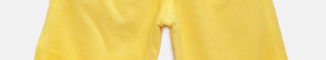 Buy VITAMINS Boys Yellow Washed Regular Fit Regular Shorts - Shorts for ...
