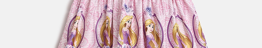 Buy Peppermint Disney Girls Pink Printed A Line Dress - Dresses for ...