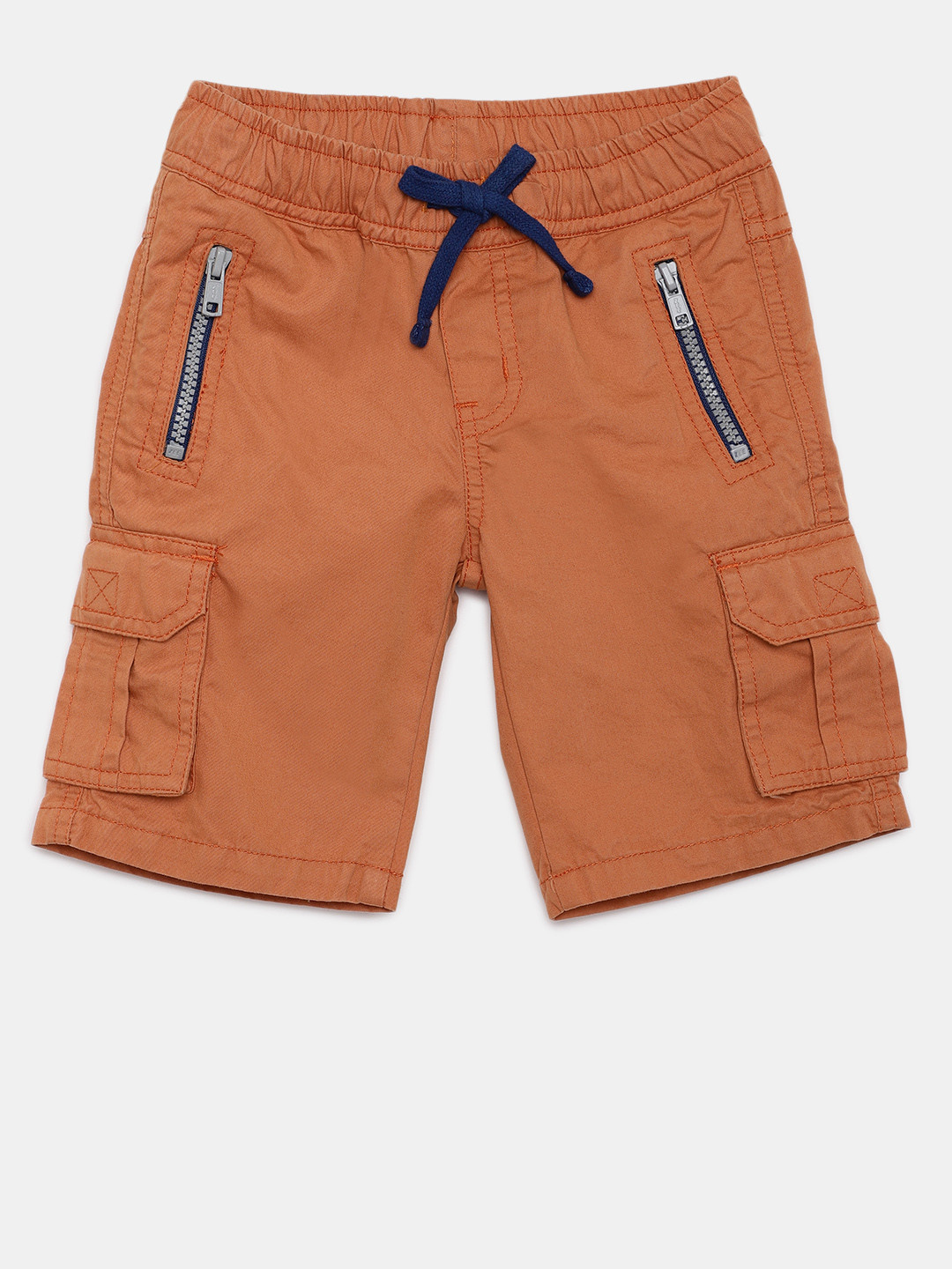 Buy YK Boys Orange Regular Fit Cargo Shorts Shorts for Boys 4321296