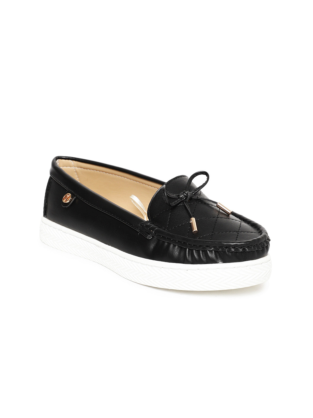 Buy Carlton London Women Black Boat Shoes Casual Shoes for Women