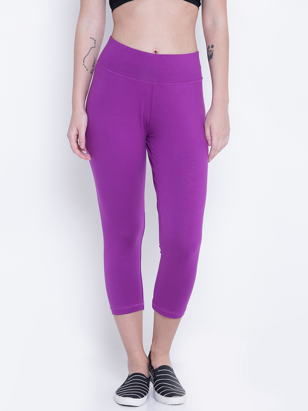 Buy Jockey Women Purple Solid Slim Fit Capris Capris for Women 4323862 Myntra