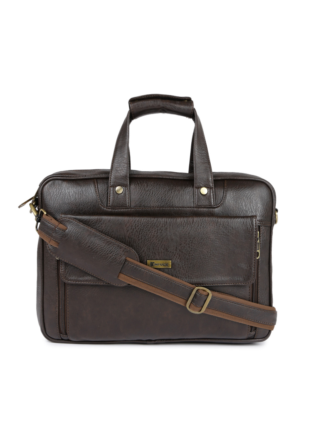 Buy Impulse Unisex Brown Solid Laptop Bag Laptop Bag for Unisex