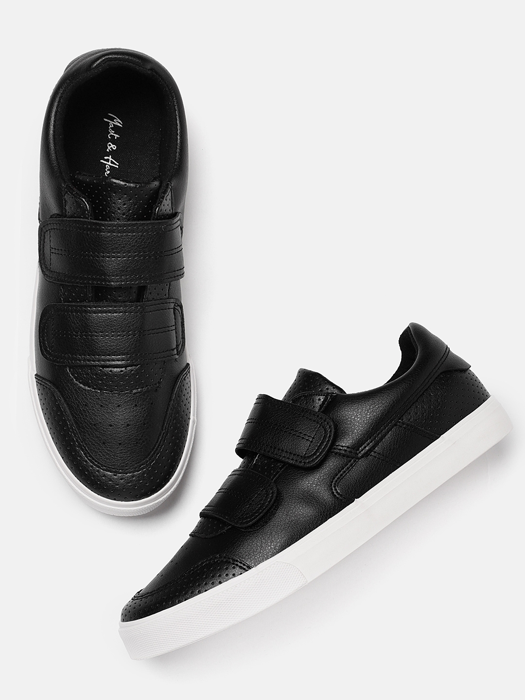 mast and harbour black sneakers