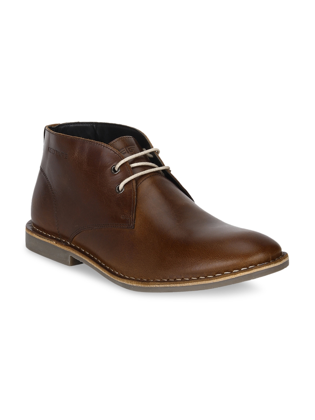 red tape mid top flat boots