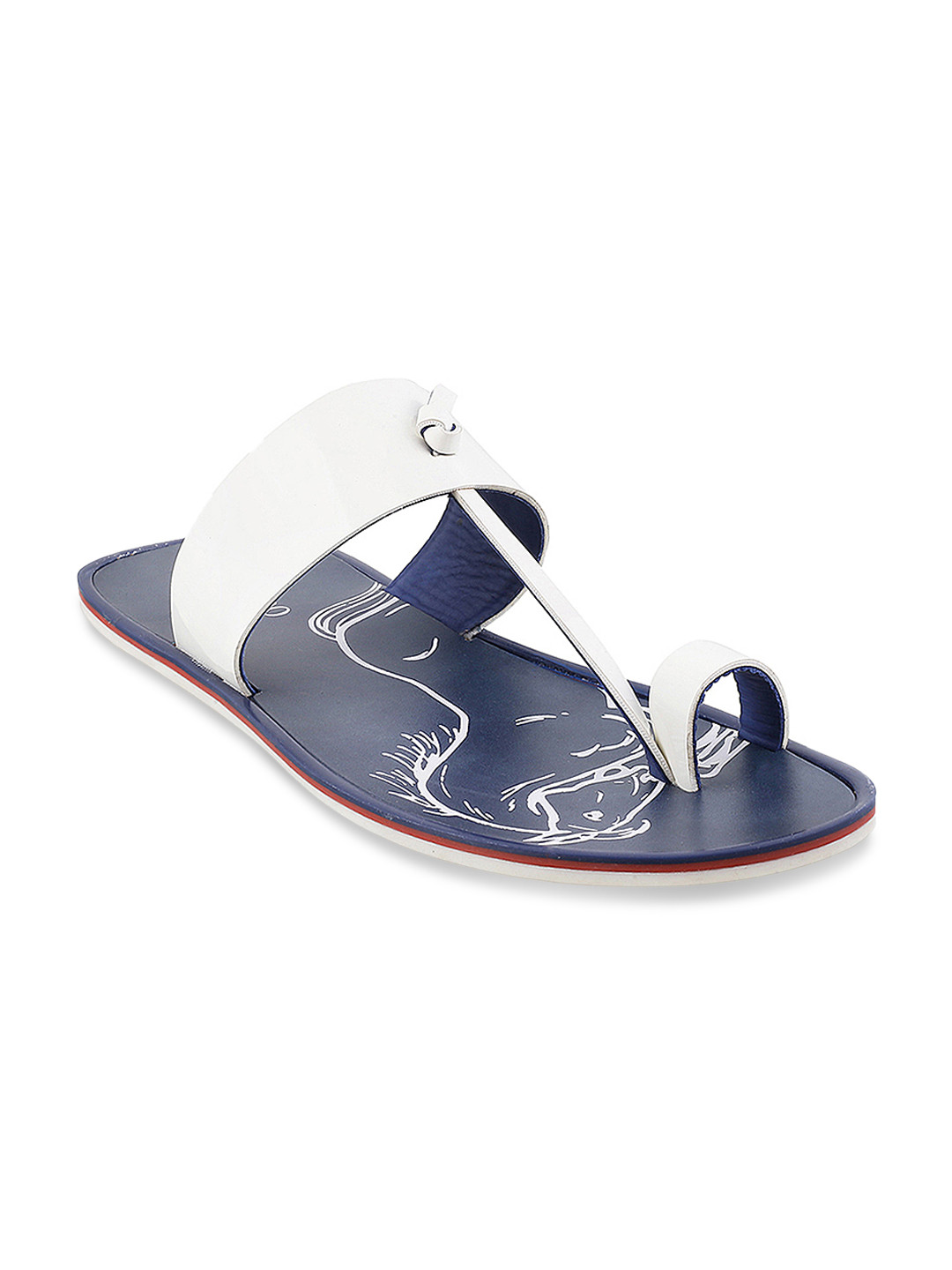 Buy Metro Men White Comfort Sandals - Sandals for Men 4331845 | Myntra
