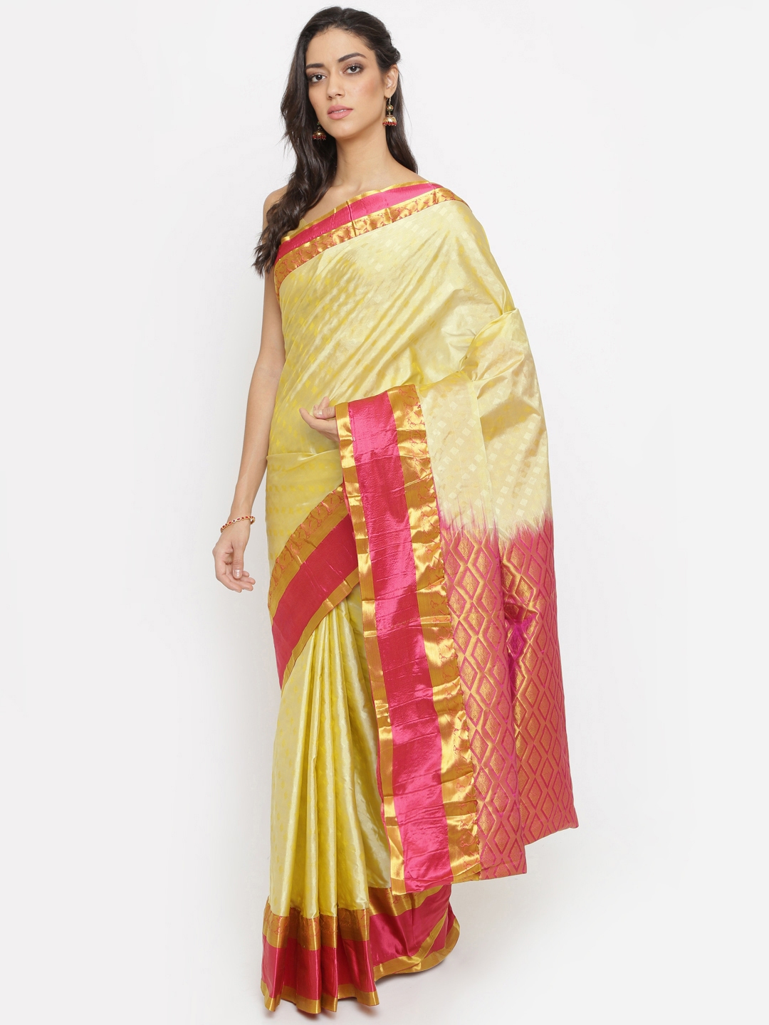 Buy The Chennai Silks Classicate Bridal Pure Kanjivaram Silk Saree Sarees For Women 4331990