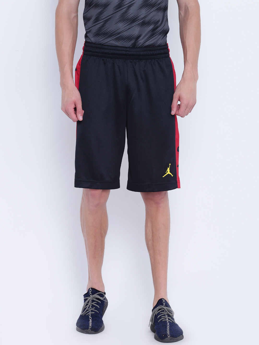 Buy Nike Black Solid Rise Graphic Basketball Shorts Shorts for Men