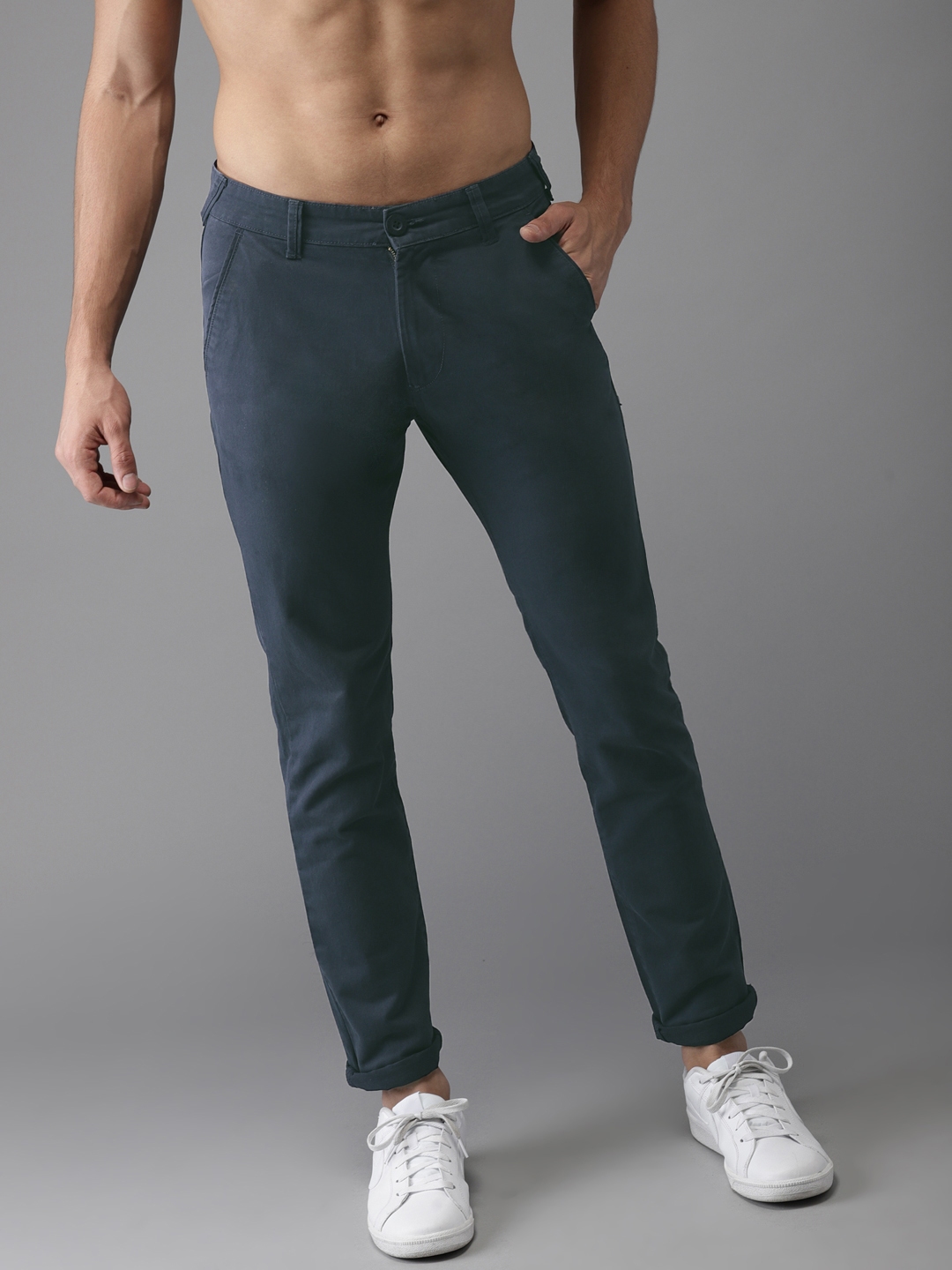 navy blue chinos