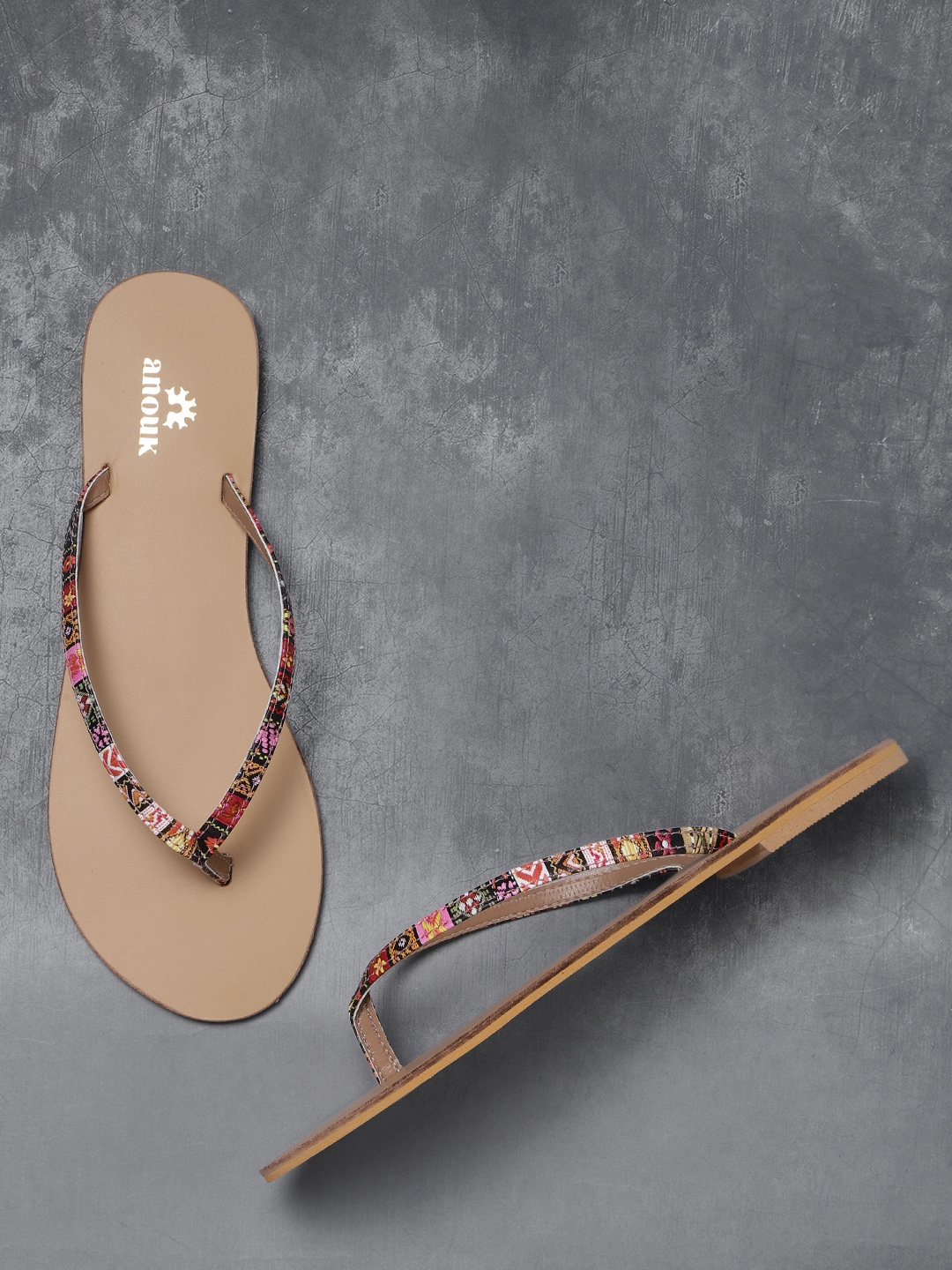 anouk open toe flats
