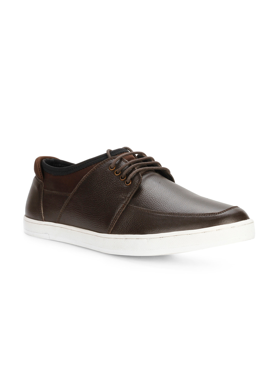 Buy Allen Solly Men Brown Genuine Leather Sneakers Casual Shoes for