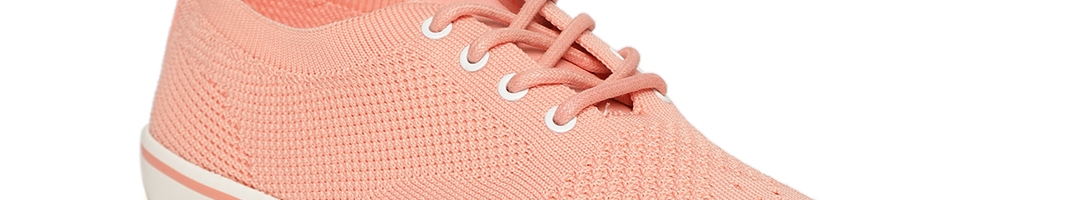 Buy United Colors Of Benetton Women Peach Coloured Sneakers - Casual ...