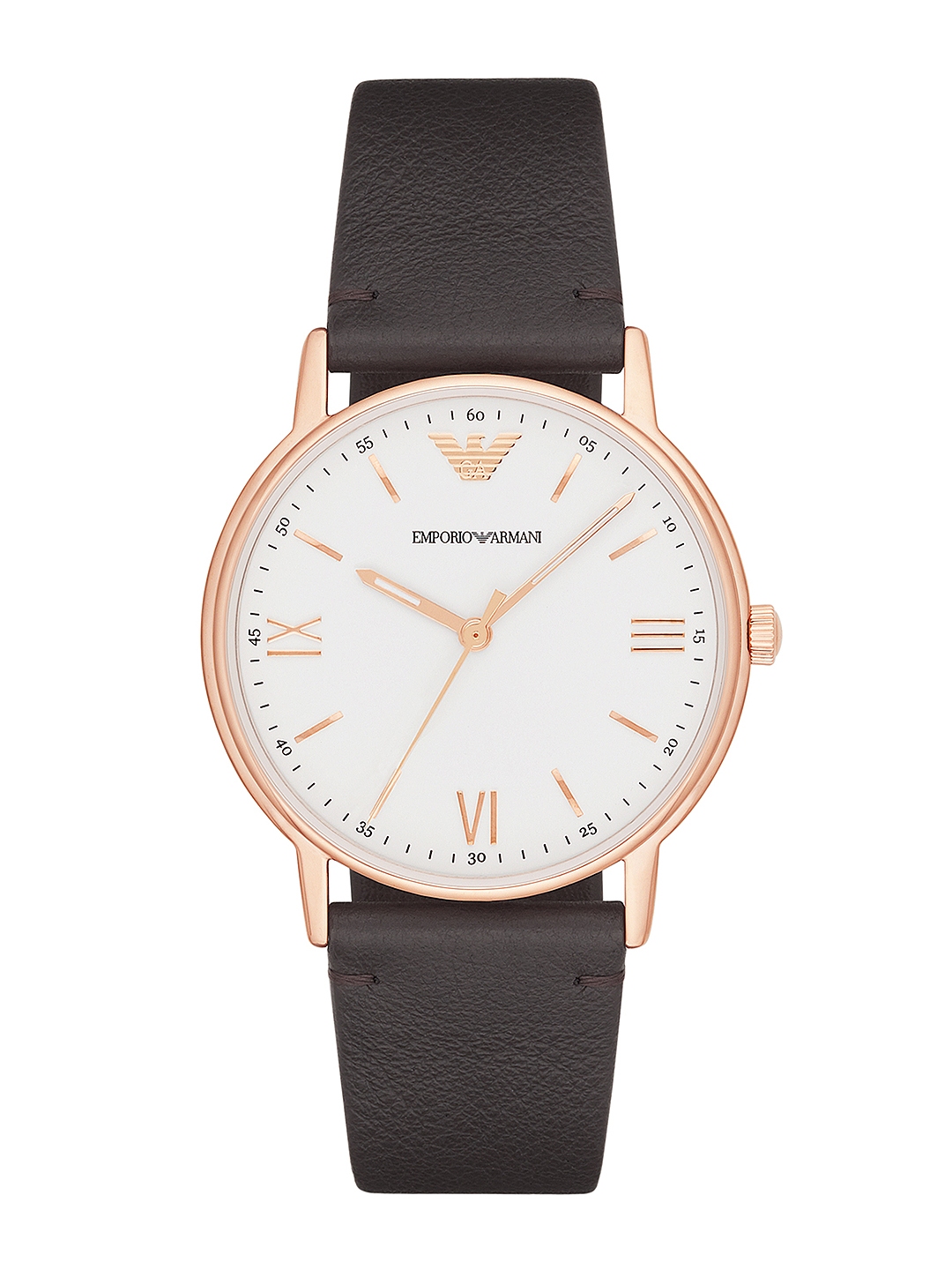 Buy Emporio Armani Men Rose & Brown Analogue Watch AR11011 - Watches ...