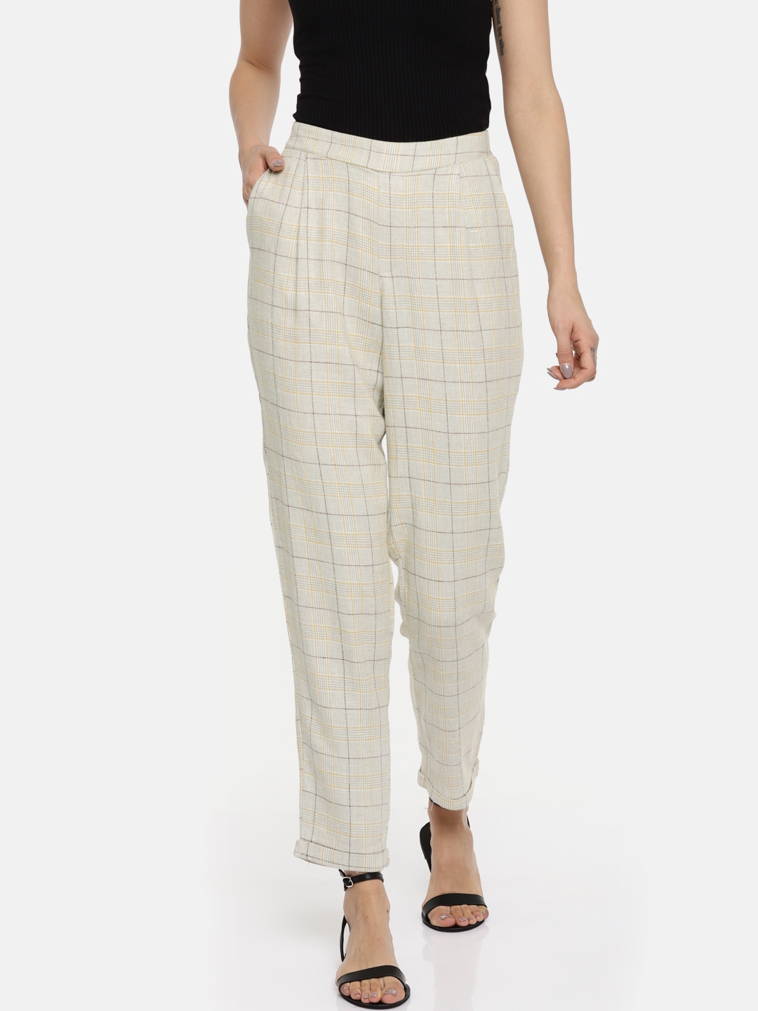grey formal trousers women's
