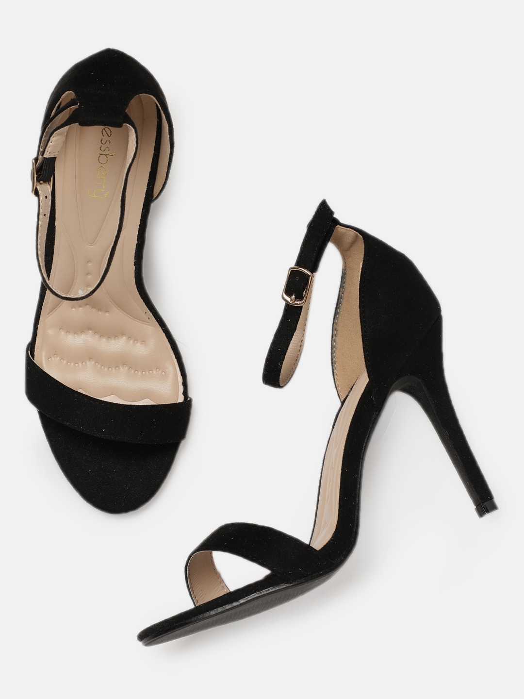 Buy DressBerry Women Black Solid Heels - Heels for Women 4380241 | Myntra