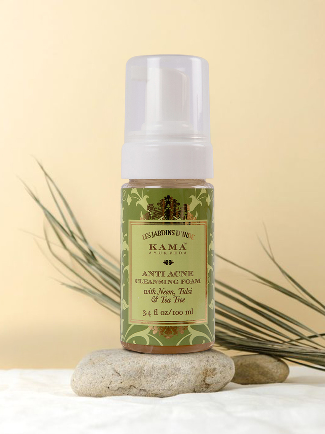 Buy KAMA AYURVEDA Sustainable Anti Acne Cleansing Foam With Neem Tulsi Tea Tree 100 Ml Face