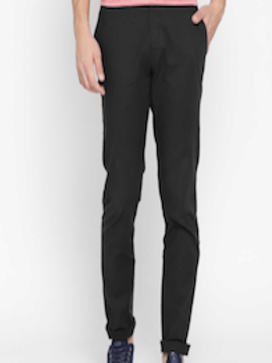 Buy Numero Uno Men Black Regular Fit Solid Trousers - Trousers for Men ...