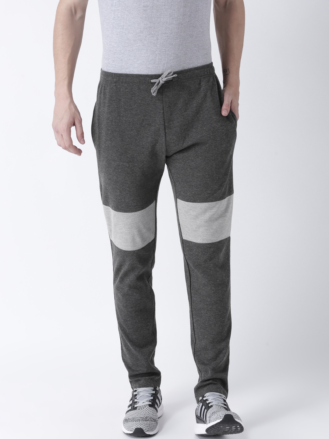 charcoal track pants