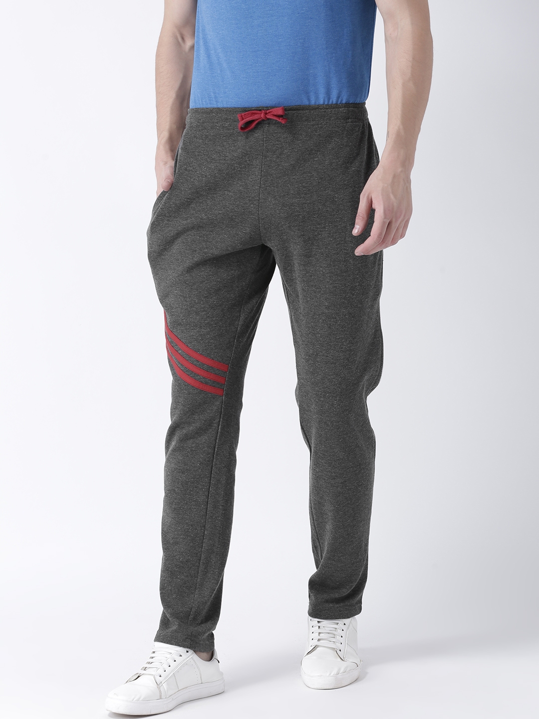 charcoal track pants
