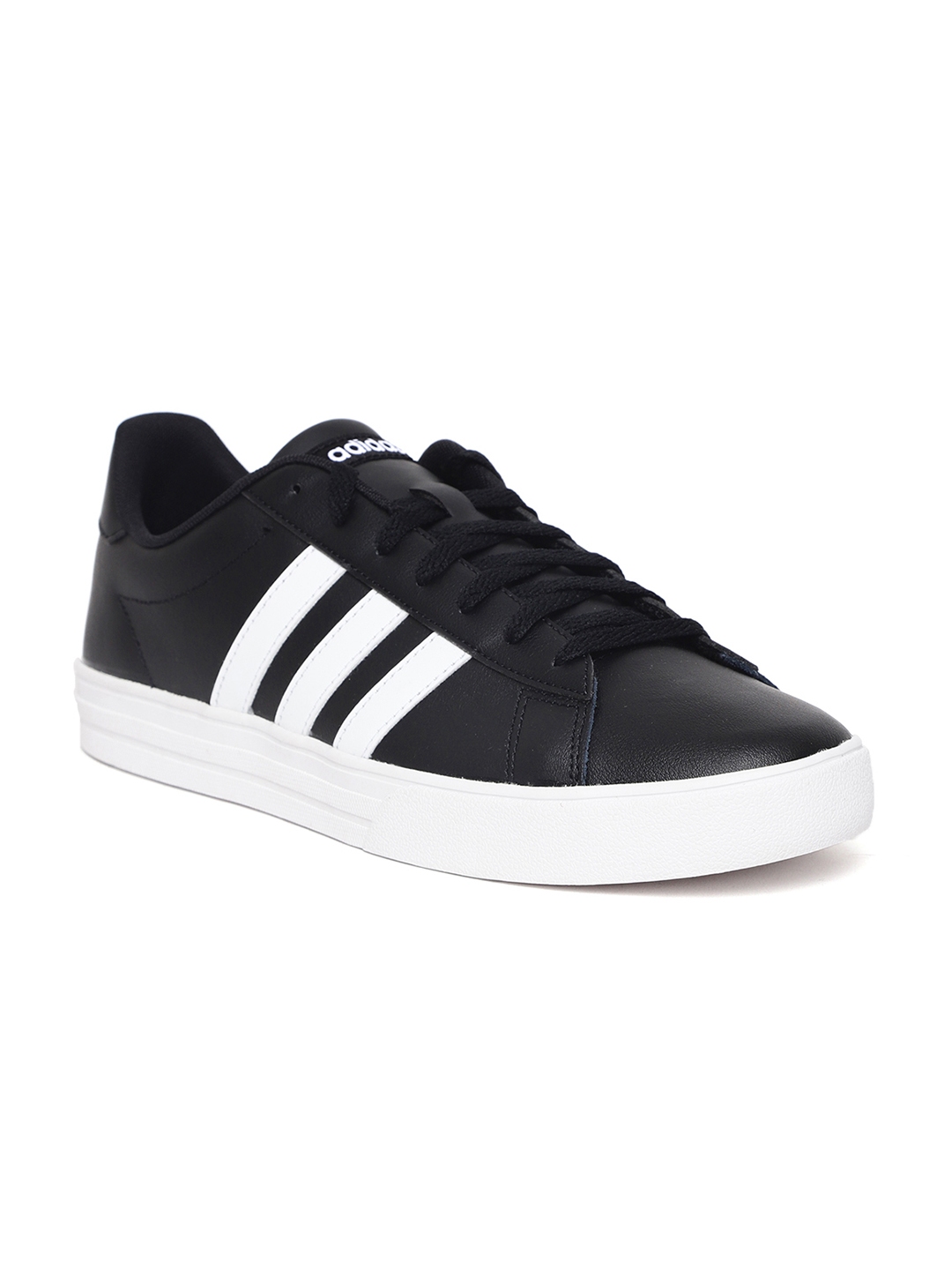 Buy ADIDAS Men Black Daily 2.0 Leather Basketball Shoes - Sports Shoes ...