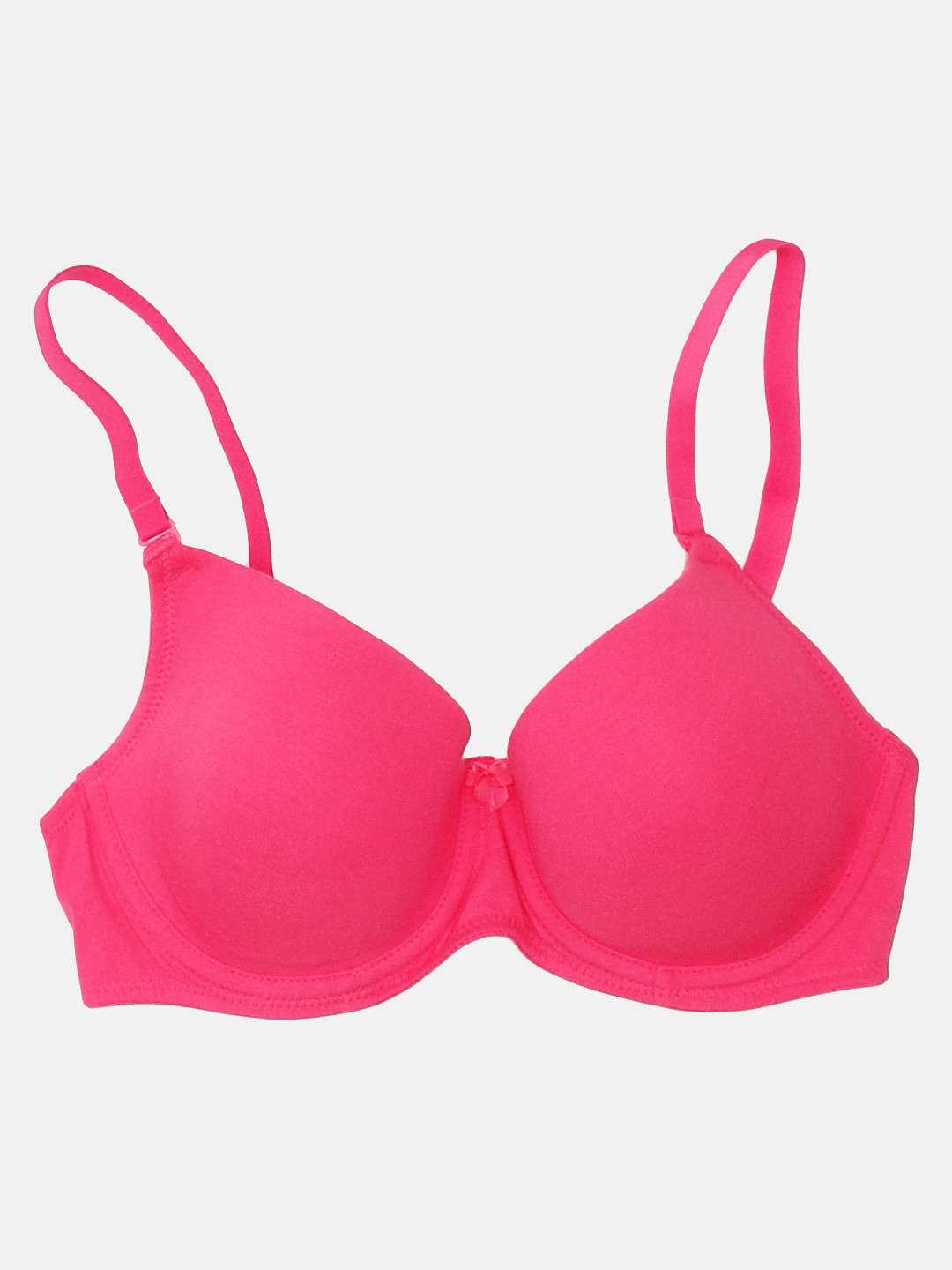 Buy Jockey Pink Solid Underwired Lightly Padded T Shirt Bra Bra for
