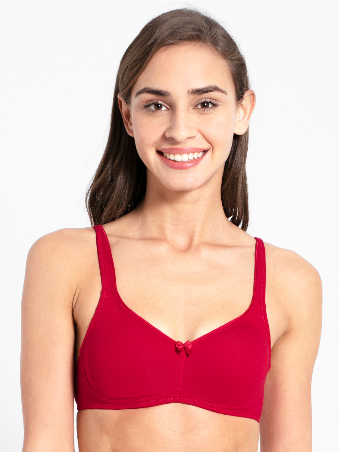 Buy Jockey Wirefree Non Padded Super Combed Cotton Full Coverage Bra