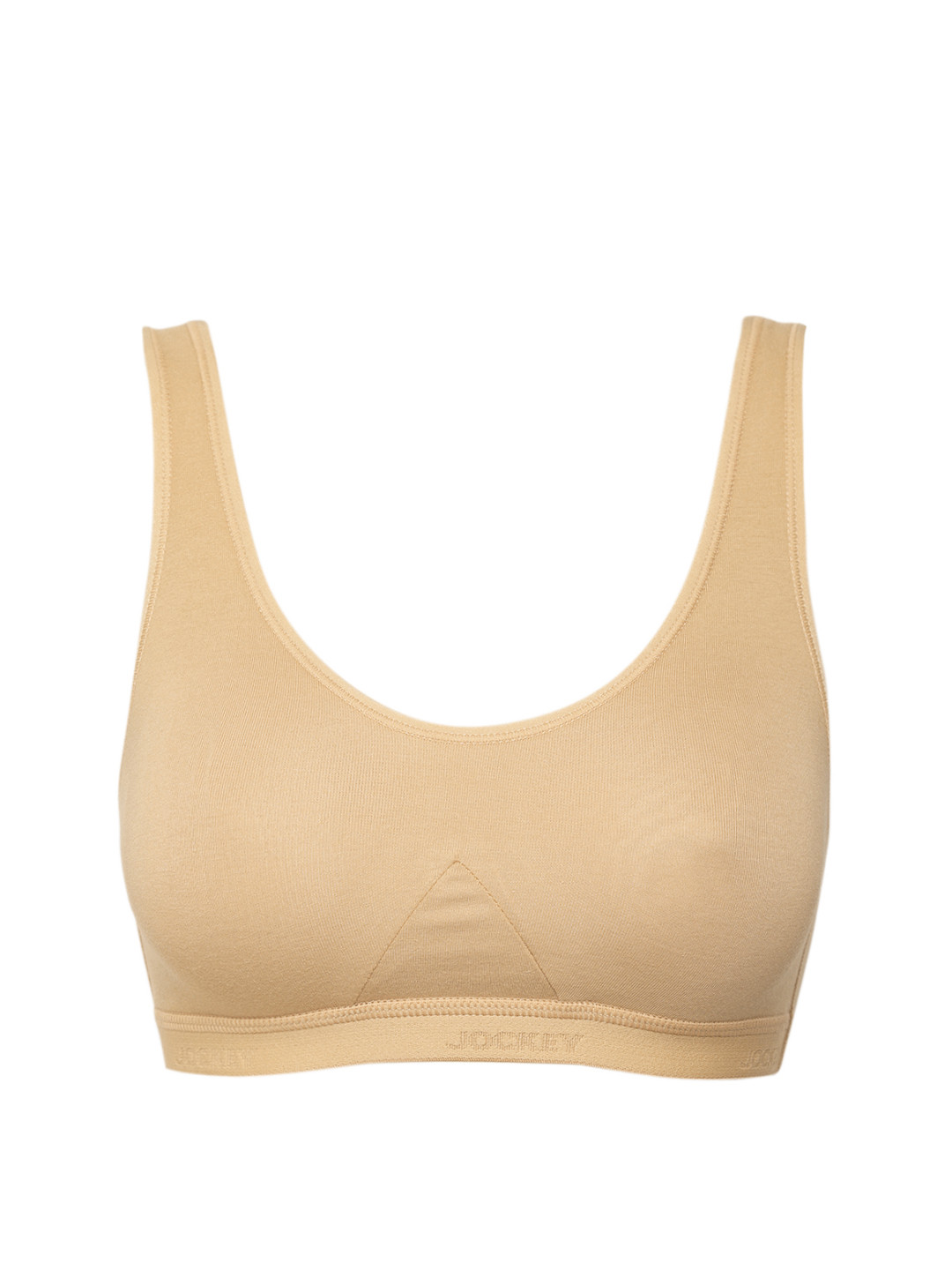 Buy Jockey Beige Solid Non Wired Non Padded Sports Bra 1376 0105 Bra