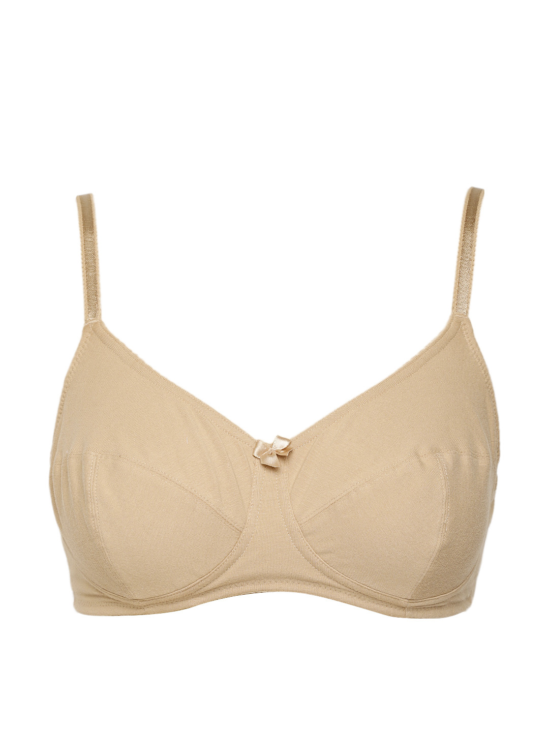 Buy Jockey Beige Solid Non Wired Non Padded Slim Fit Everyday Bra 1615