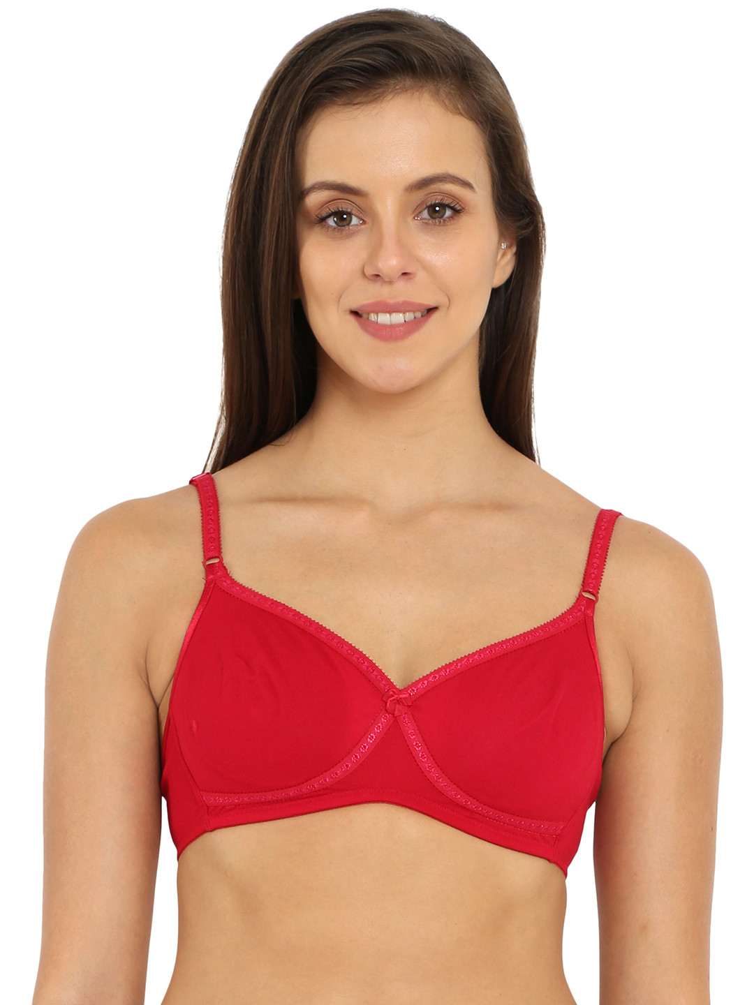 Buy Jockey Red Solid Seamless Crossover Bra 1721 Bra for Women 4439180 Myntra