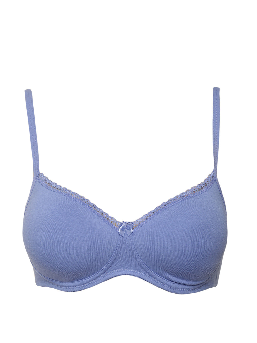 Buy Jockey Blue Solid Non Wired Lightly Padded Everyday Bra 1723 0105