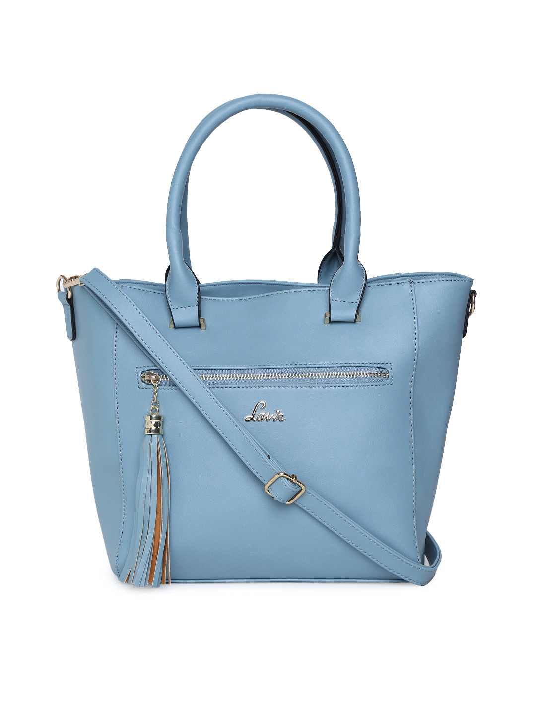 Buy Lavie Blue Solid Handheld Bag Handbags for Women 4443957 Myntra