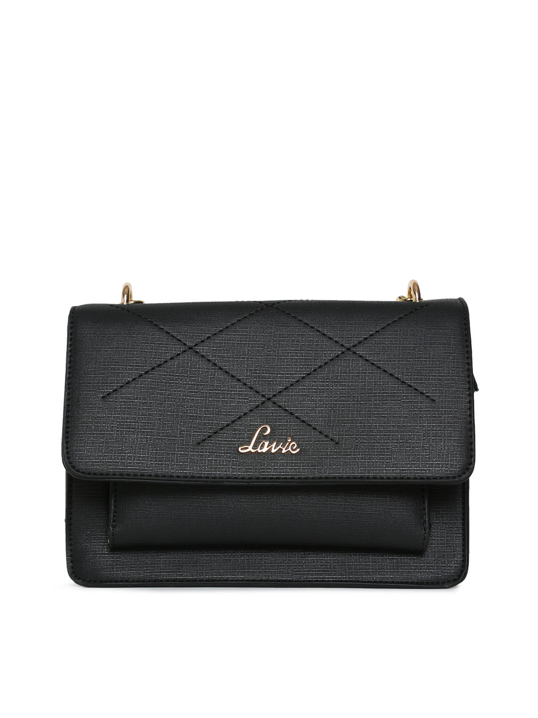 Buy Lavie Black Solid Sling Bag Handbags for Women 4443981 Myntra