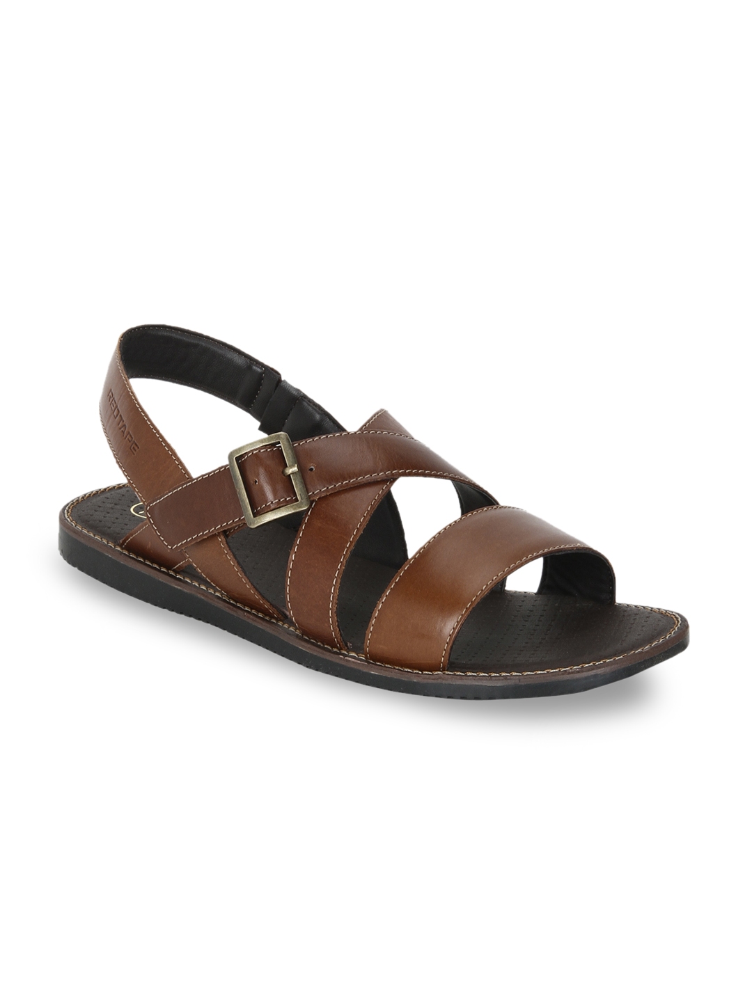 red tape men's leather sandals and floaters