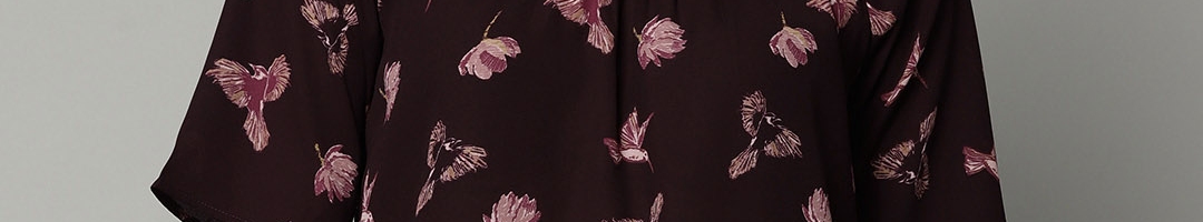 Buy Marks & Spencer Women Purple Printed Top - Tops for Women 4450317 ...