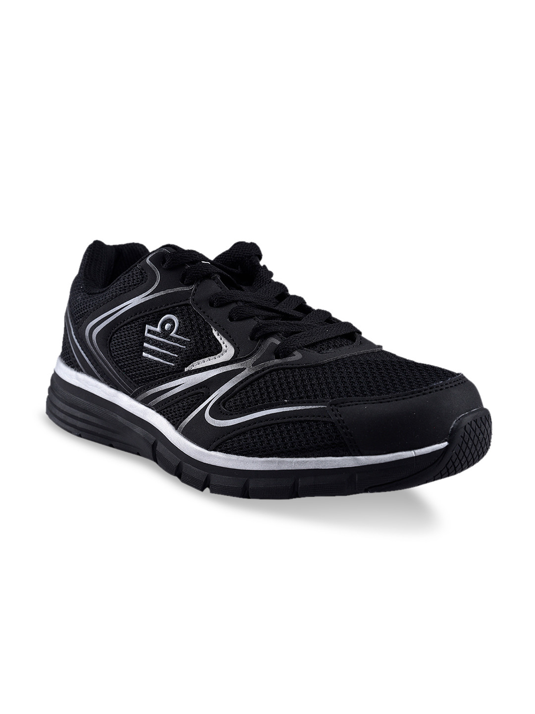Buy Admiral Men Black And Silver Running Shoes Sports Shoes for Men