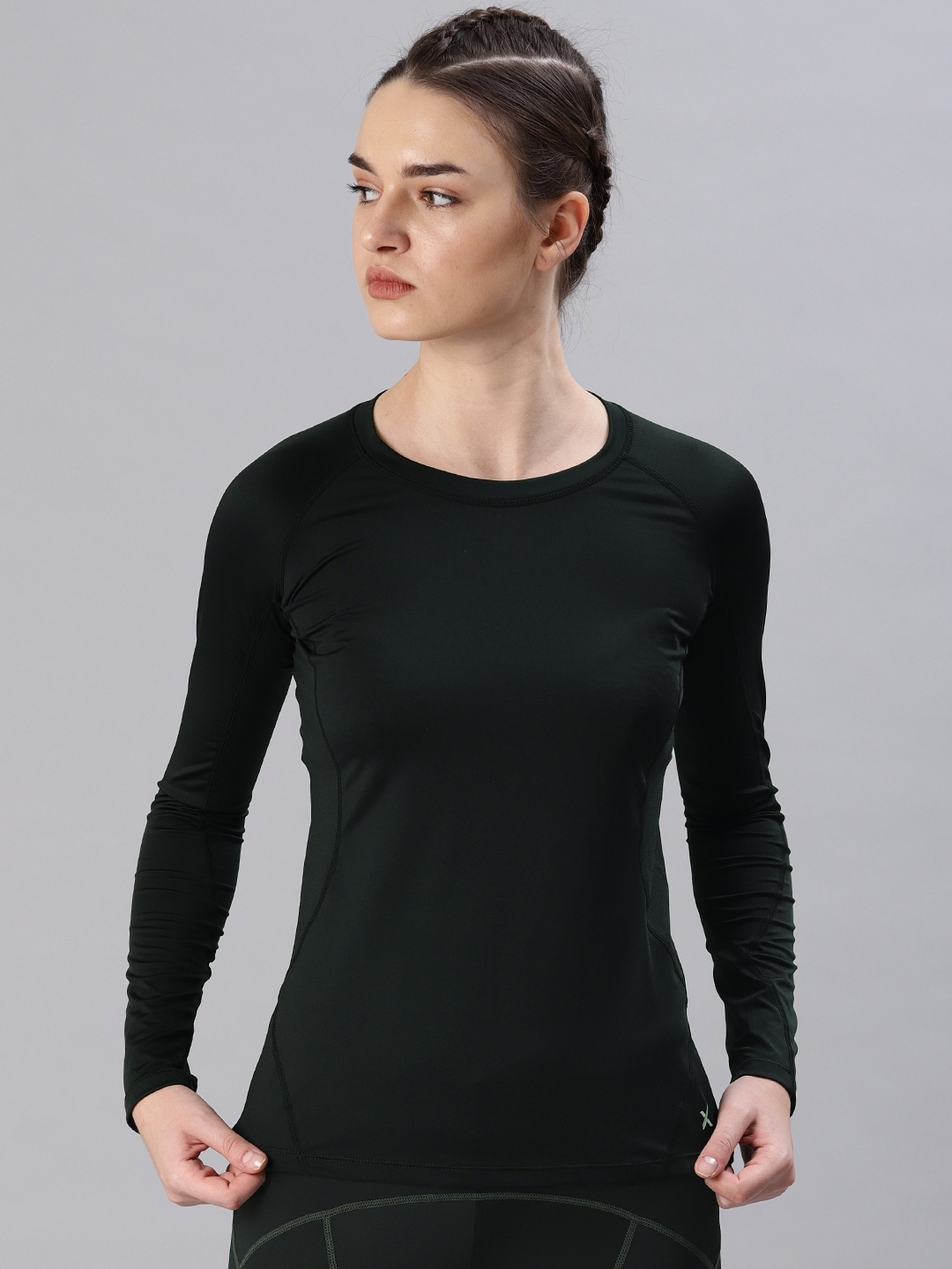 Buy HRX By Hrithik Roshan Women Black Active Rapid Dry Running T Shirt ...