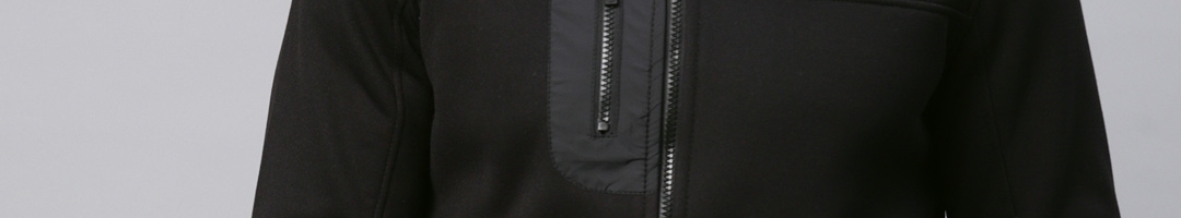 Buy HRX By Hrithik Roshan Men Black Solid Hooded Sweatshirt ...