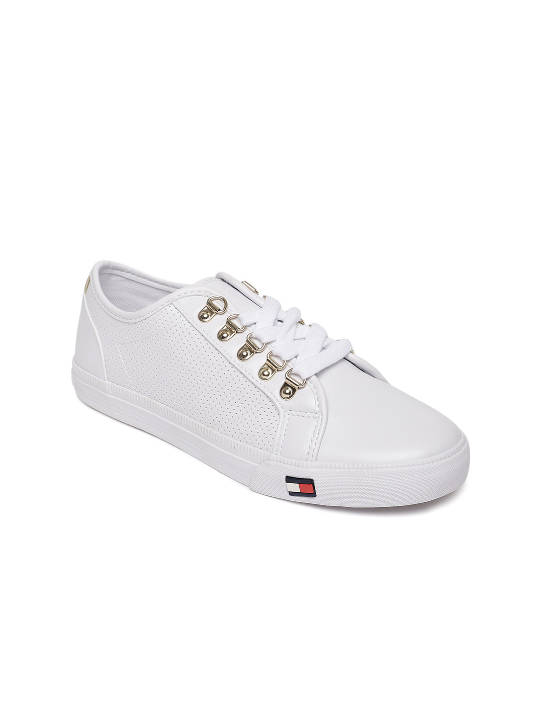 Buy Tommy Hilfiger Women White Luxe Sneakers Casual