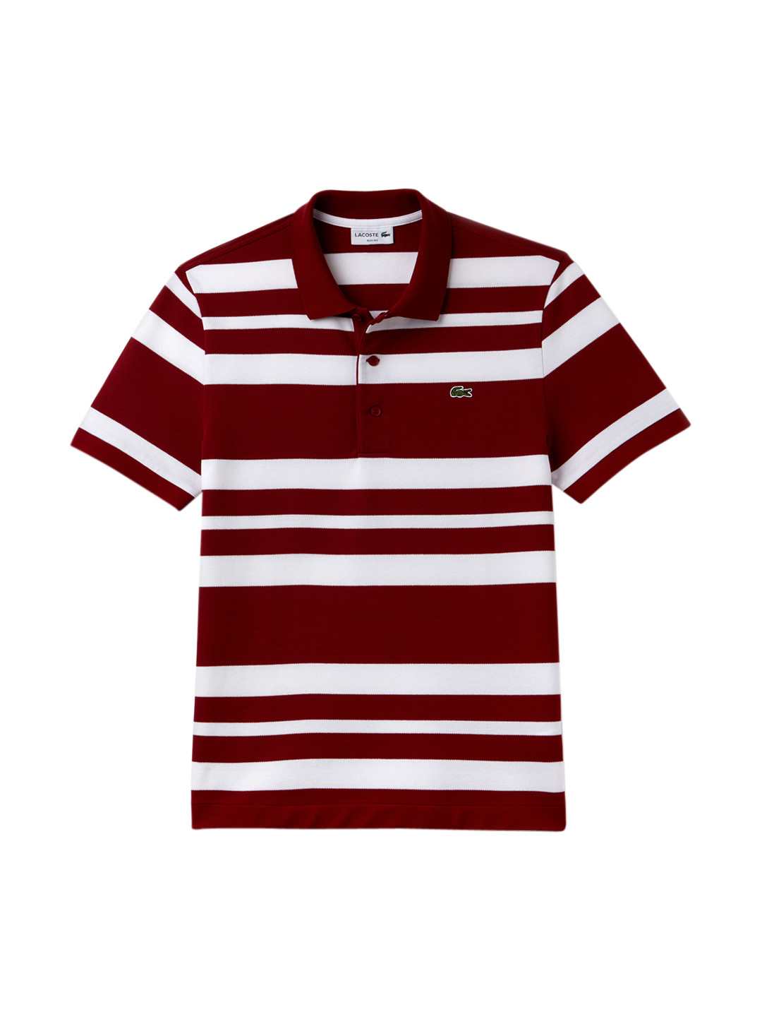 lacoste maroon t shirt