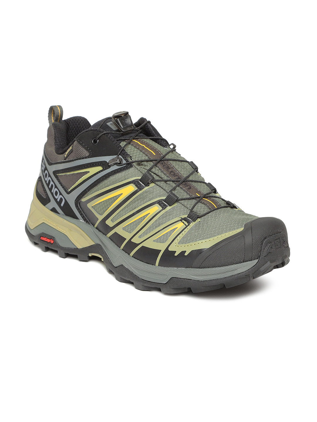 Buy Salomon Men Olive Green X Ultra 3 GTX Trekking Shoes Sports Shoes